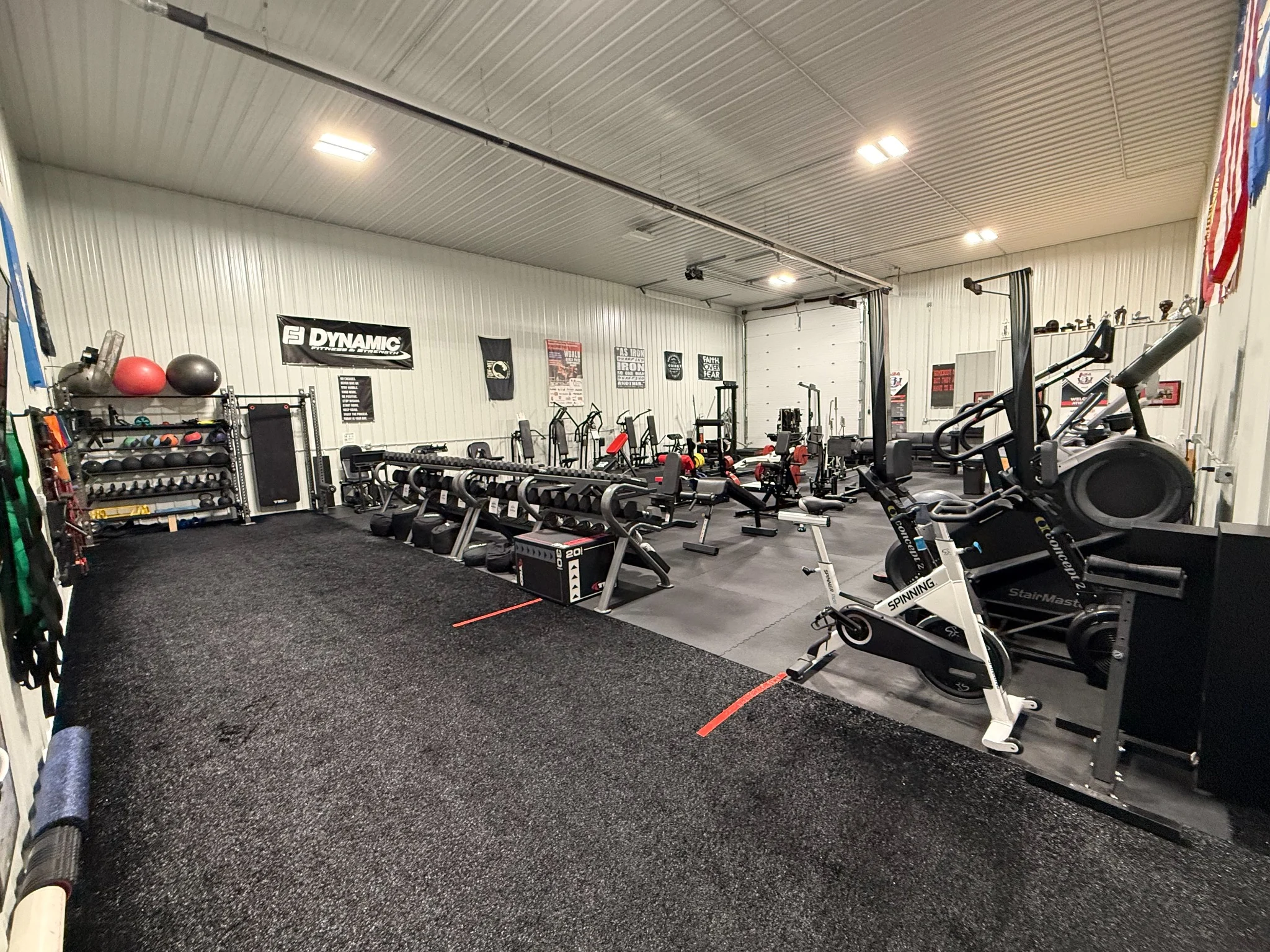 Cardio, conditioning and free weights at Liberty Barbell